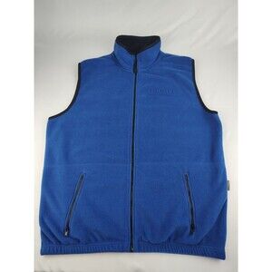 LARGE South Dakota State Jackrabbits Vest Sweatshirt Blue SDSU Zip Colorado